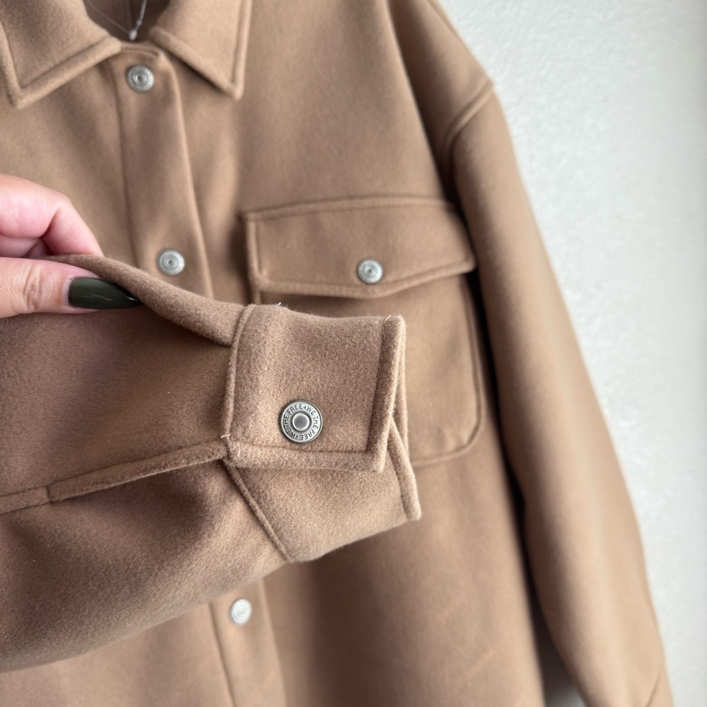 FREE PEOPLE We the Free Lola Shirt Jacket - Camel - Picture 11 of 12